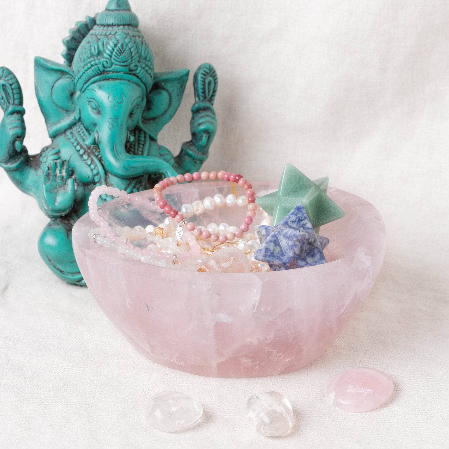 Rose Quartz Crystal Bowls- 1 of a Kind、mySite、hinf8tx79