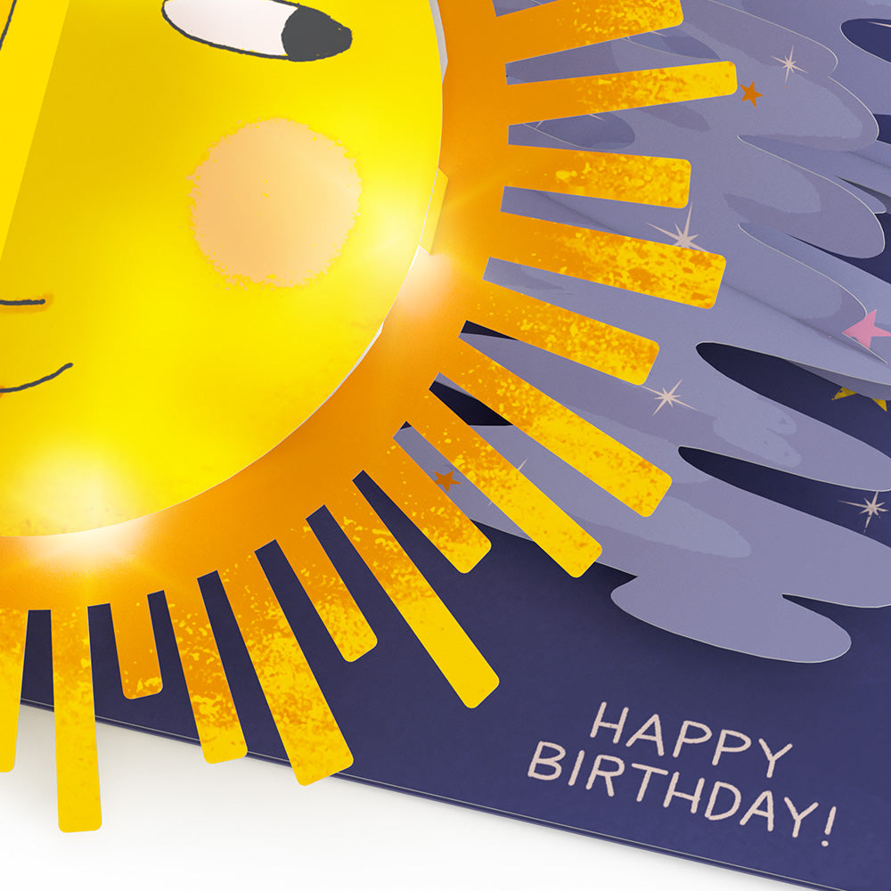 Another Trip Around the Sun Birthday Light-Up Pop-Up Card、mySite、solidvoid