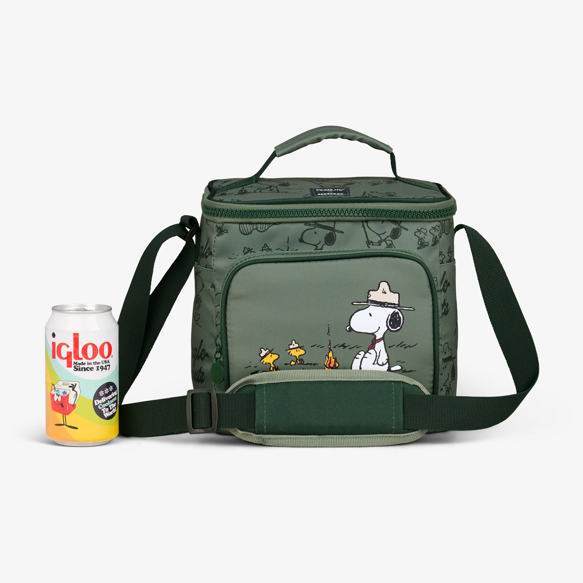 Peanuts Beagle Scouts Square Lunch Cooler Bag、mySite、noshort