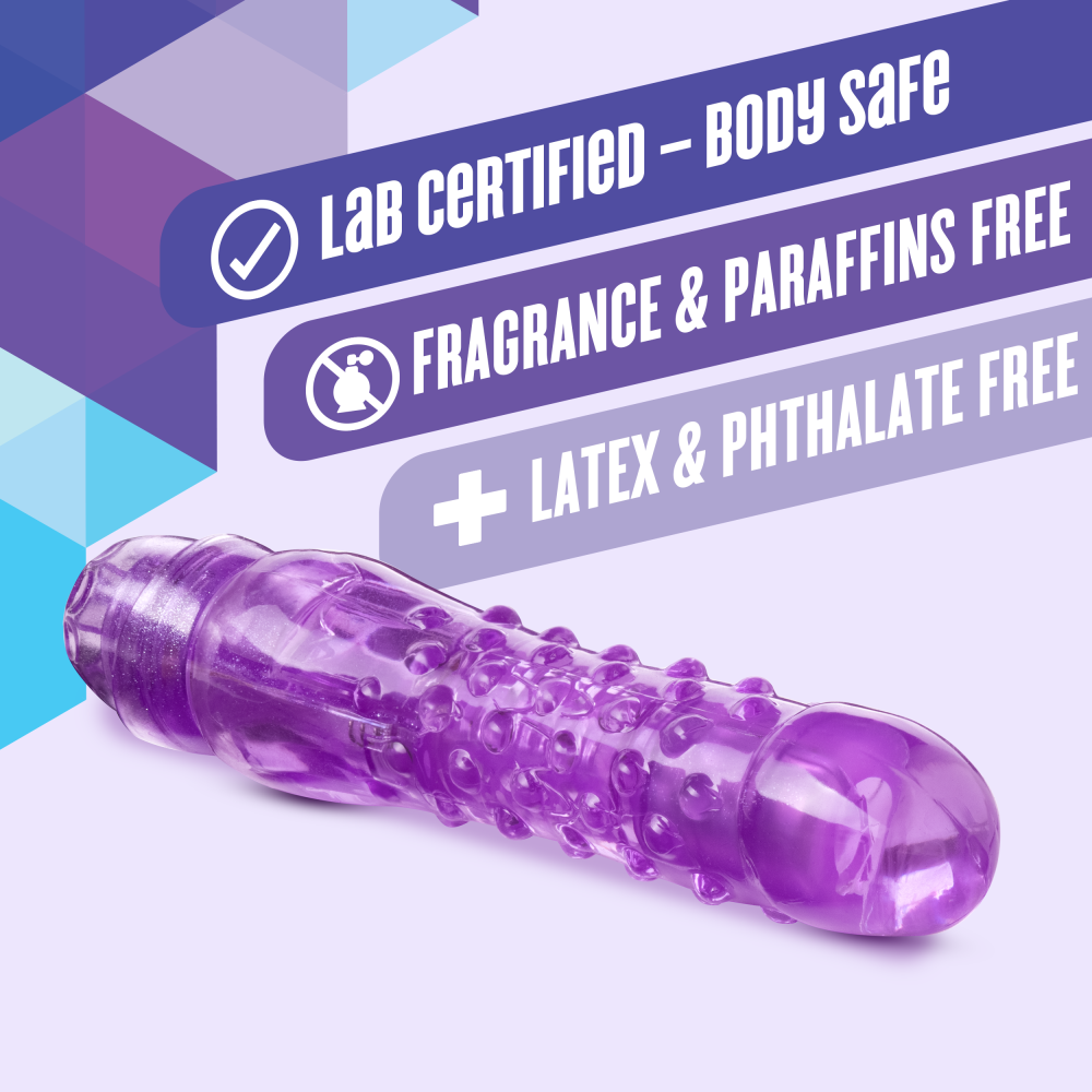 Naturally Yours By Blush® | Bump n Grind Realistic Purple 6.25-Inch Vibrator、mySite、bottomscart