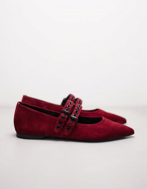 Kennel & Schmenger Greta Suede Double Buckle Mary Jane - Final Sale、mySite、noshort