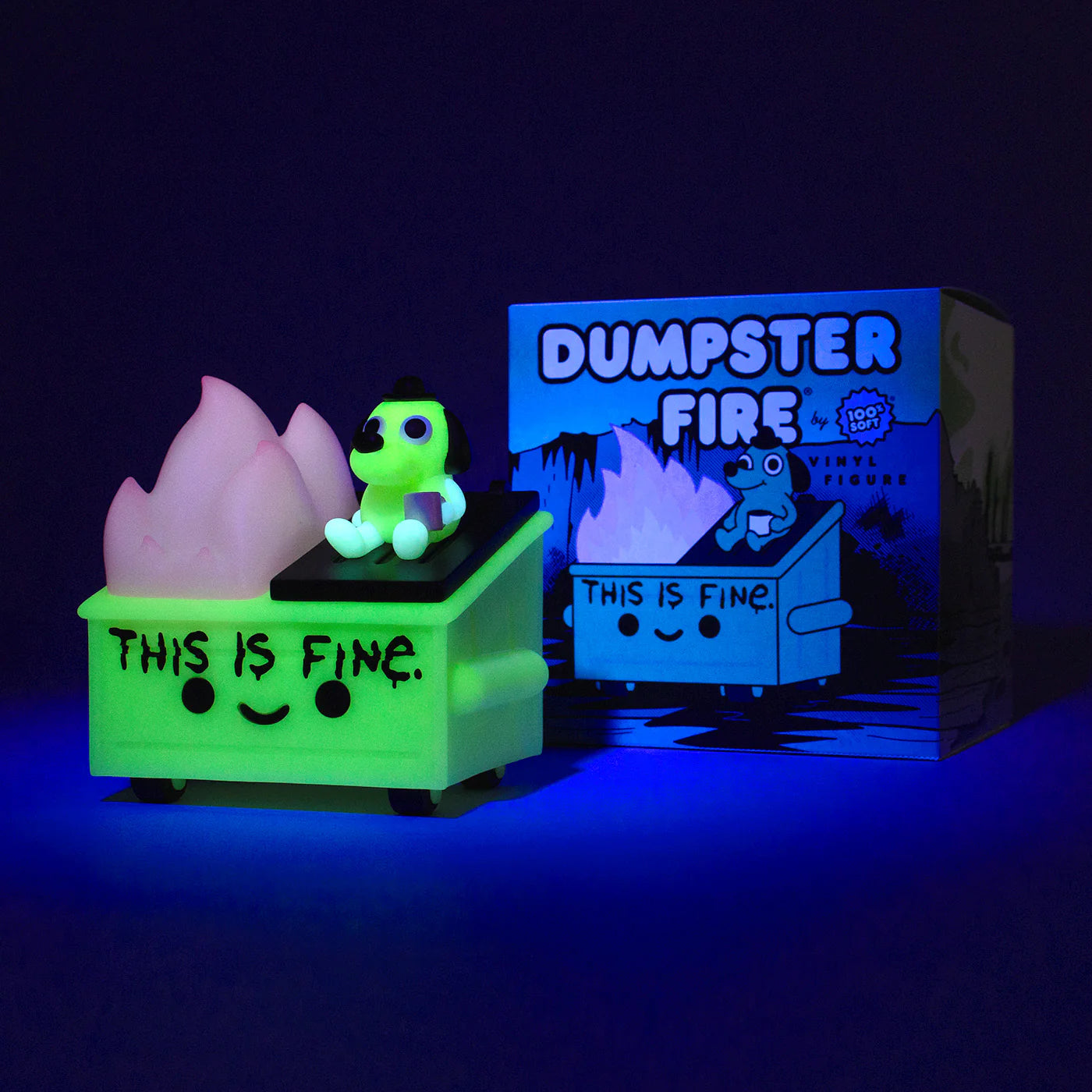 Dumpster Fire - This is Fine Vinyl Figure - GID Edition、mySite、greenlandpopulation