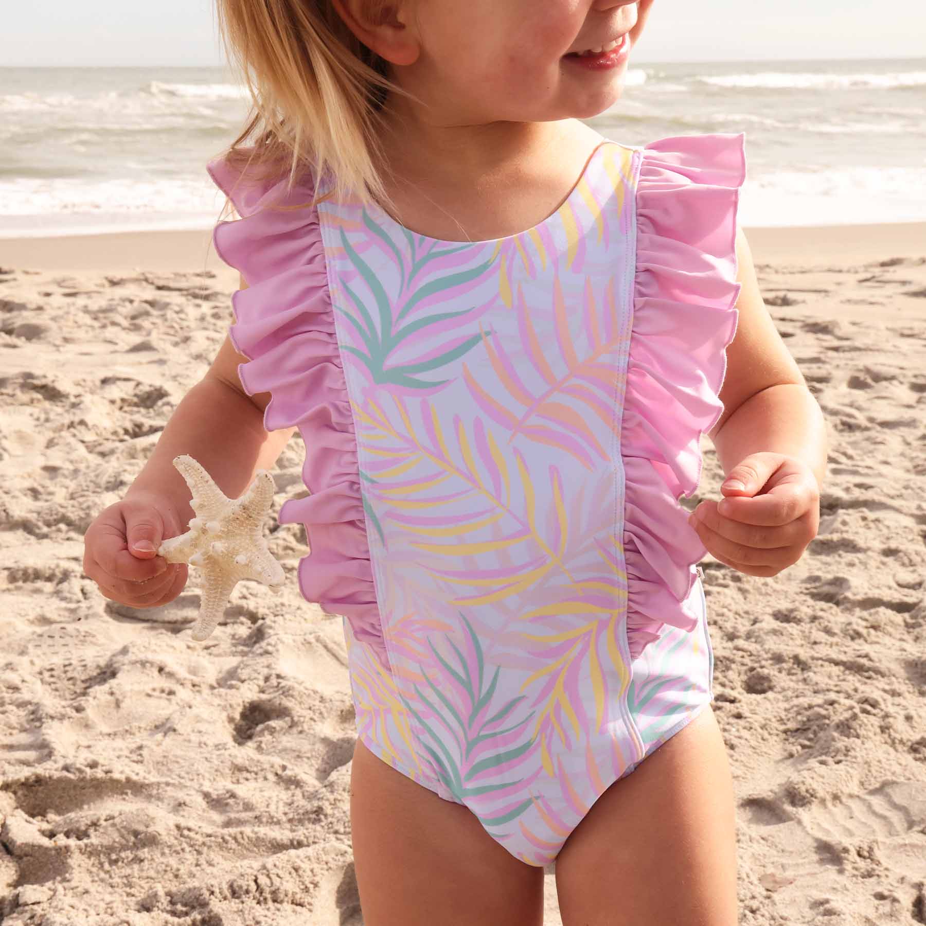  Double Ruffle One Piece | Island Palms、mySite、layawaytickets