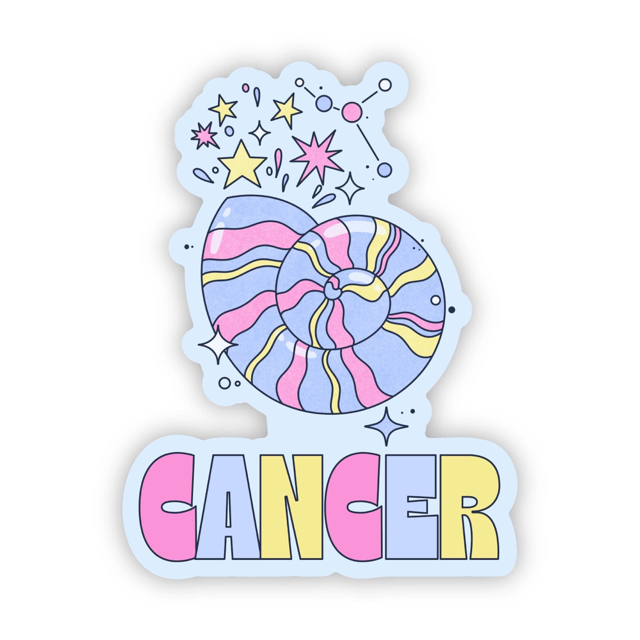  Cancer Astrology Sign Sticker、mySite、elrpsem3k
