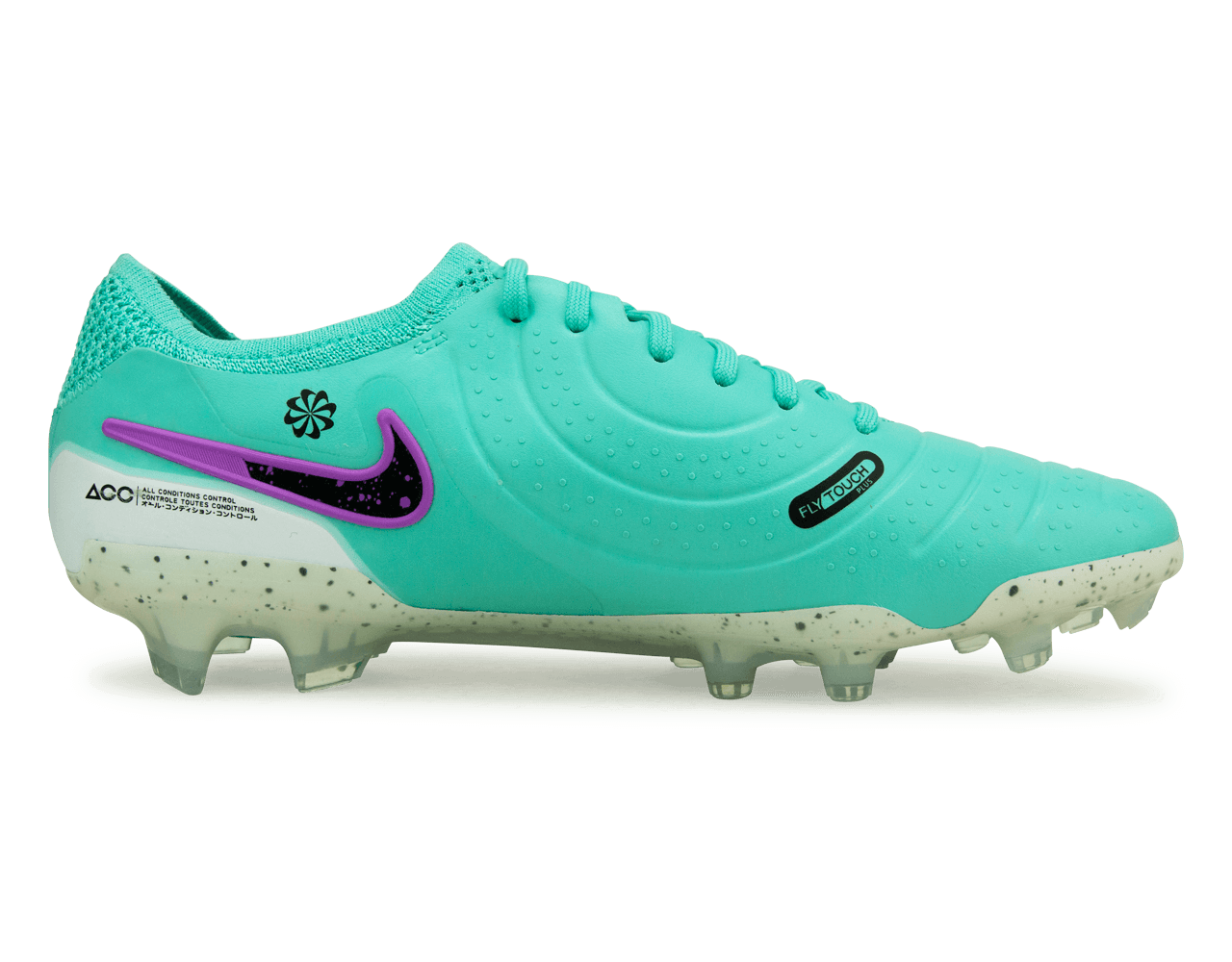 Nike Men's Tiempo Legend 10 Elite FG Turquoise/Black/Purple、mySite、noshort