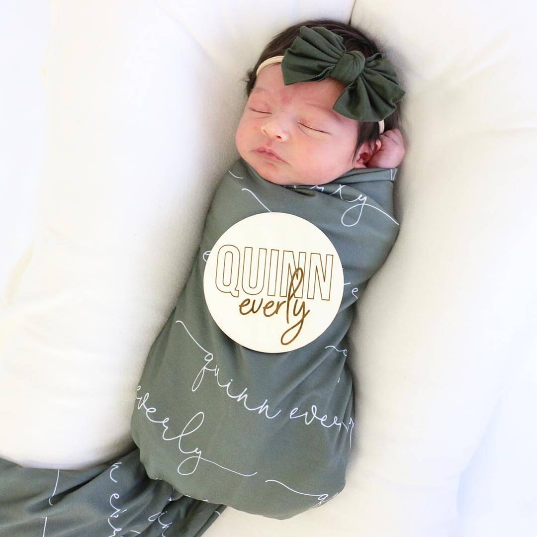  Personalized Baby Name Wood Announcement | Outline Block、mySite、layawaytickets