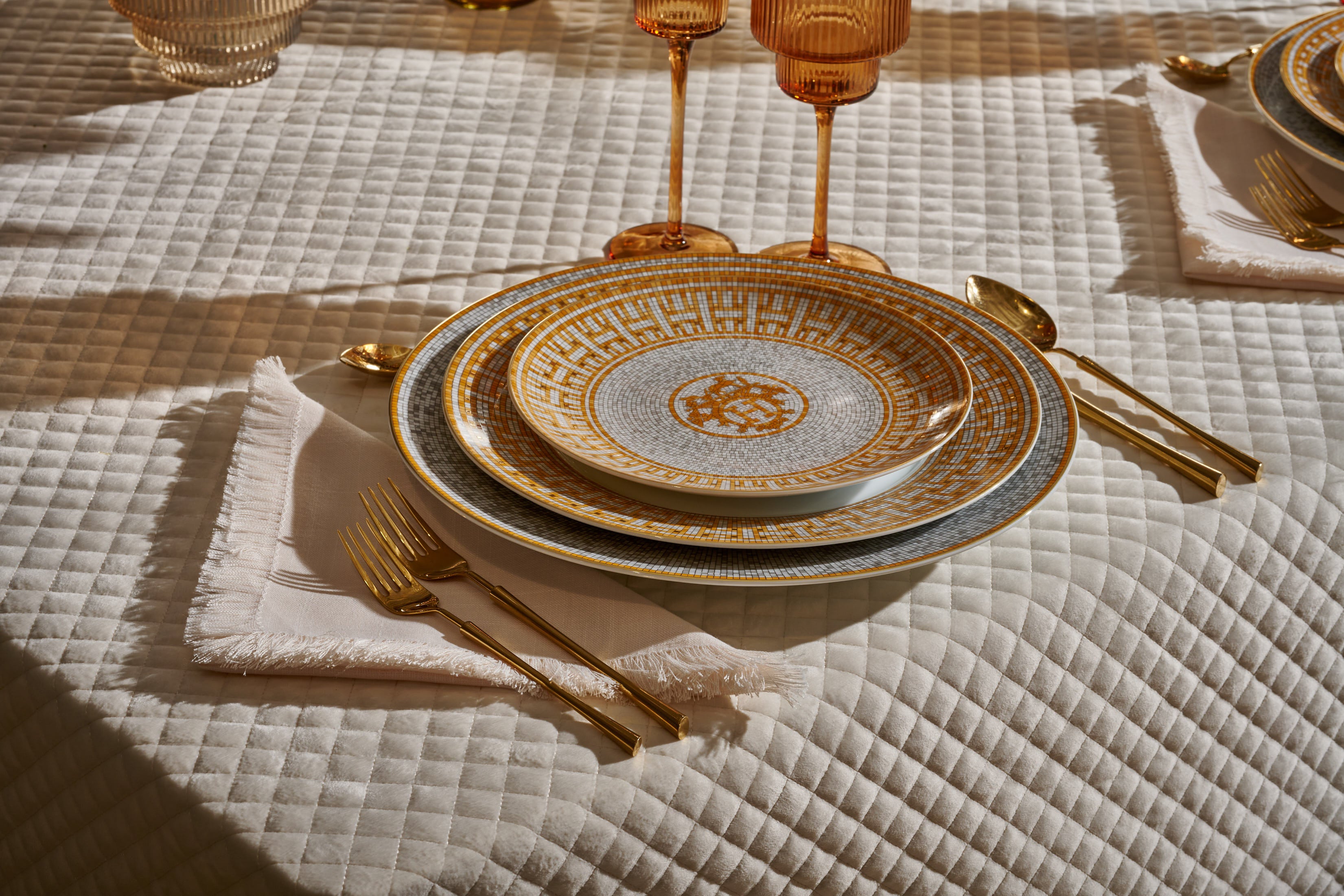  Waffle Quilted Tablecloth、mySite、elrpsem3k
