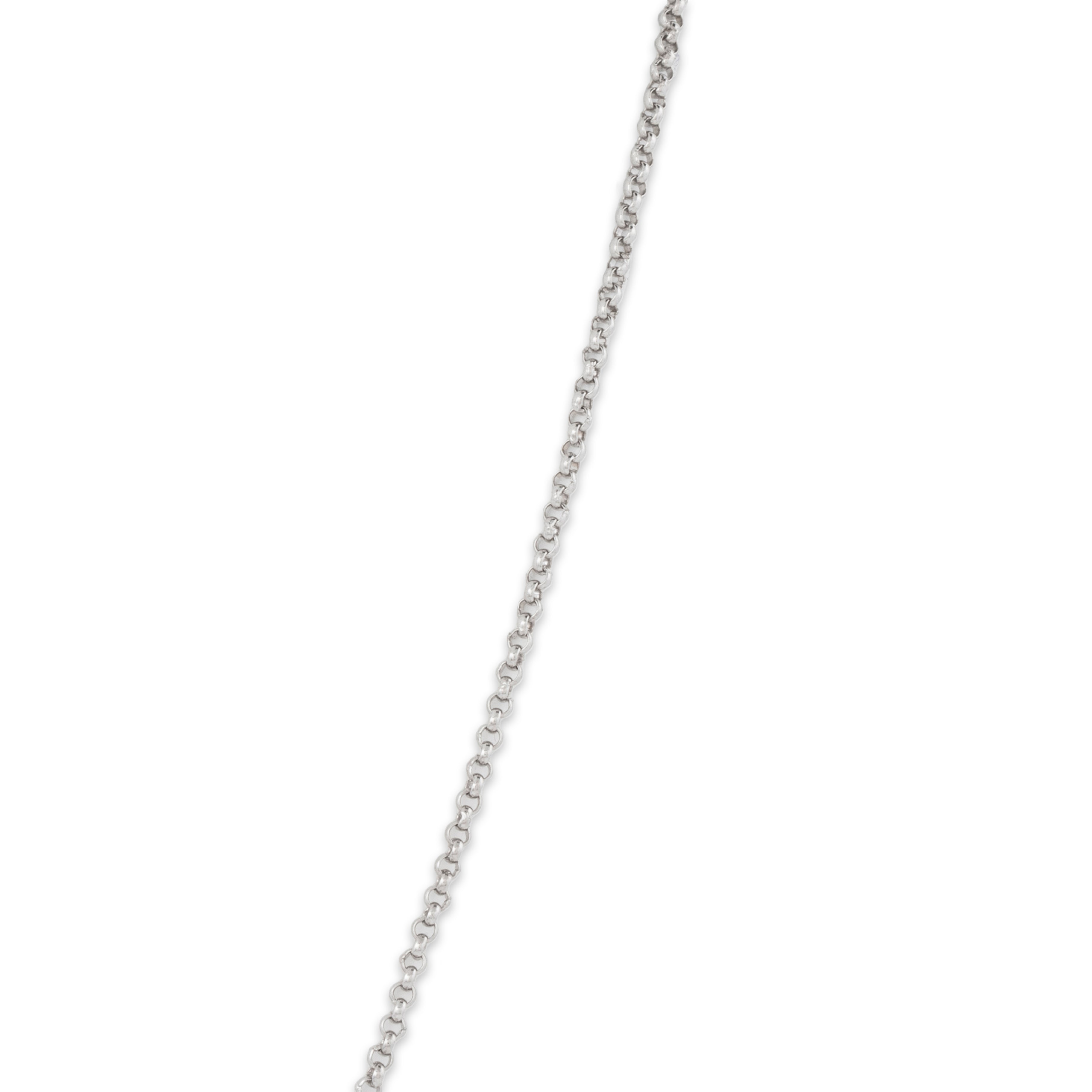 Vintage 18k White Gold Diamond Aries Zodiac Pendant Necklace 20.5、mySite、hinf8tx79