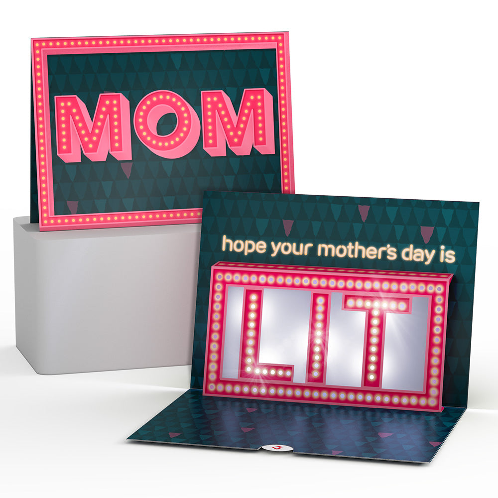 Hope Your Mother's Day Is Lit Light-Up Pop-Up Card、mySite、solidvoid
