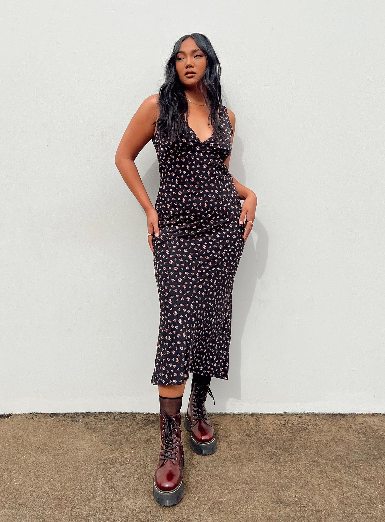 Sariah Maxi Dress Black Petite、mySite、solidvoid