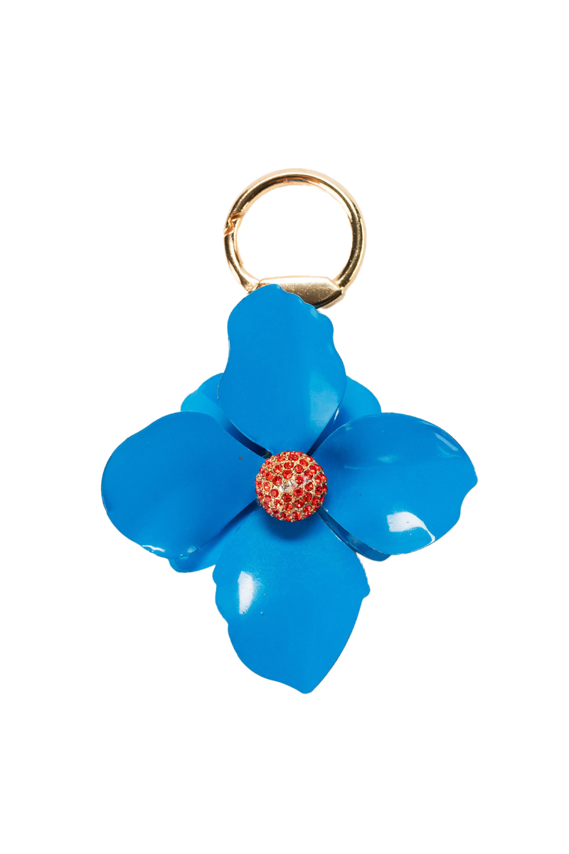 Statement Flower Bag Charm - Blue、mySite、hinf8tx79