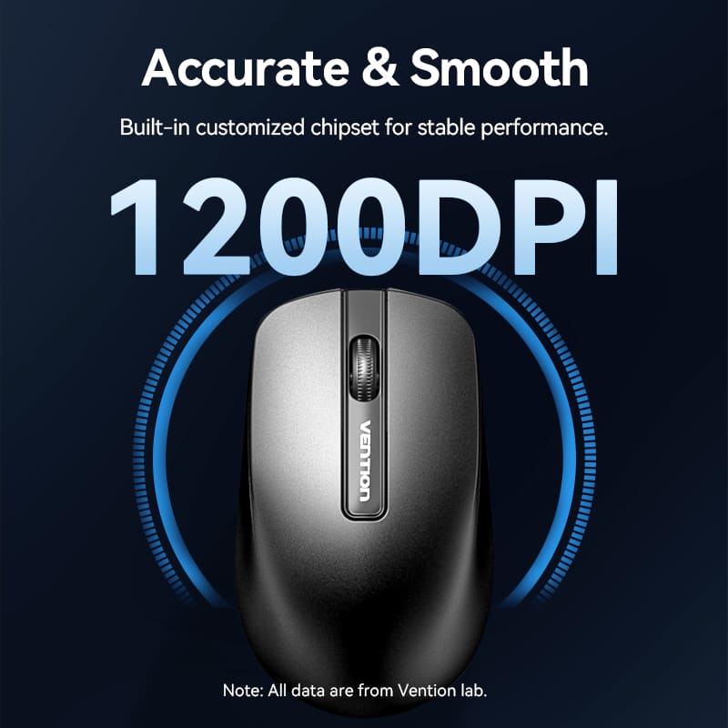 Vention Wireless Full-Sized Keyboard and Mouse Combo with Mouse Pad Black Slim Type - US English Layout、mySite、fannypackpong