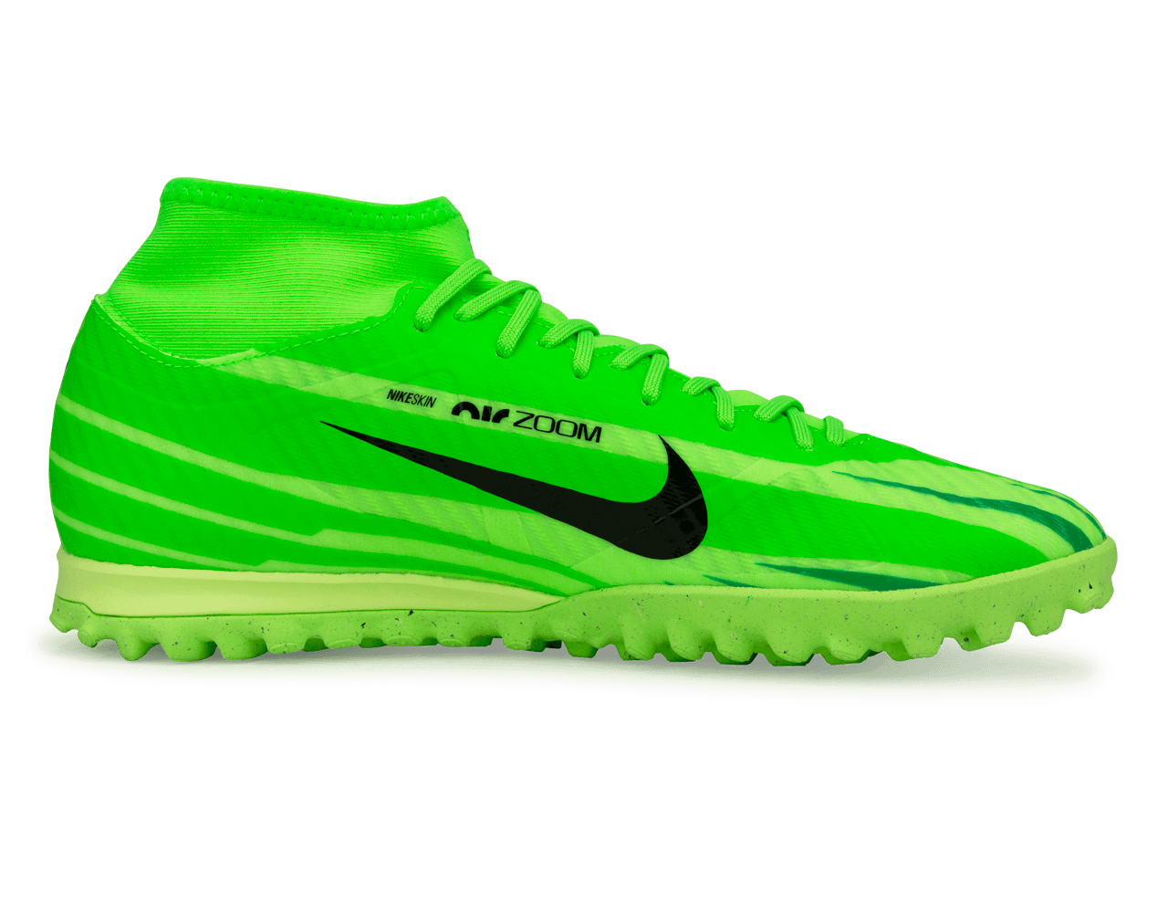 Nike Men's Zoom Mercurial Superfly 9 Academy MDS TF Green Strike/Black、mySite、noshort