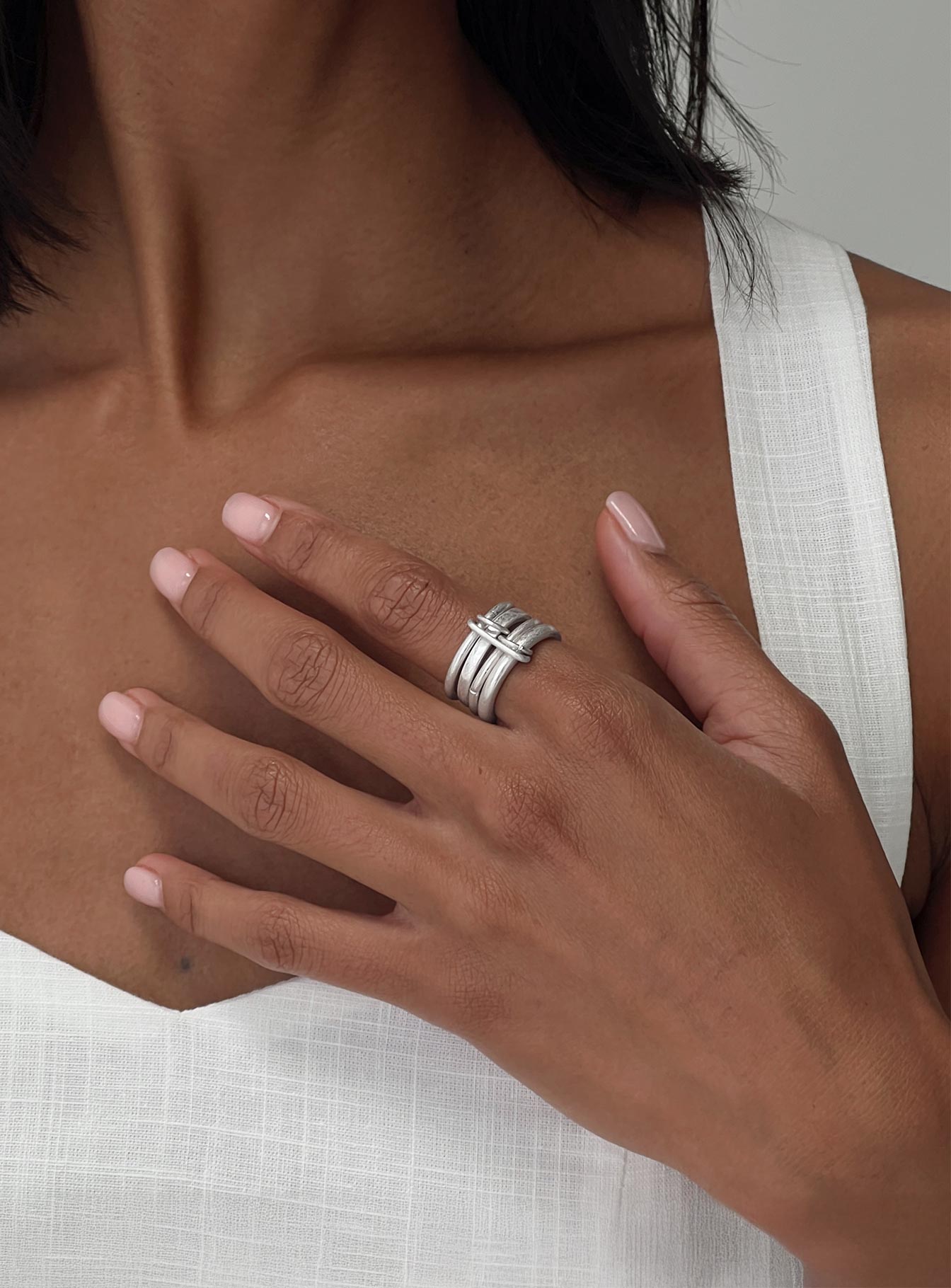 Poesia Ring Silver、mySite、solidvoid