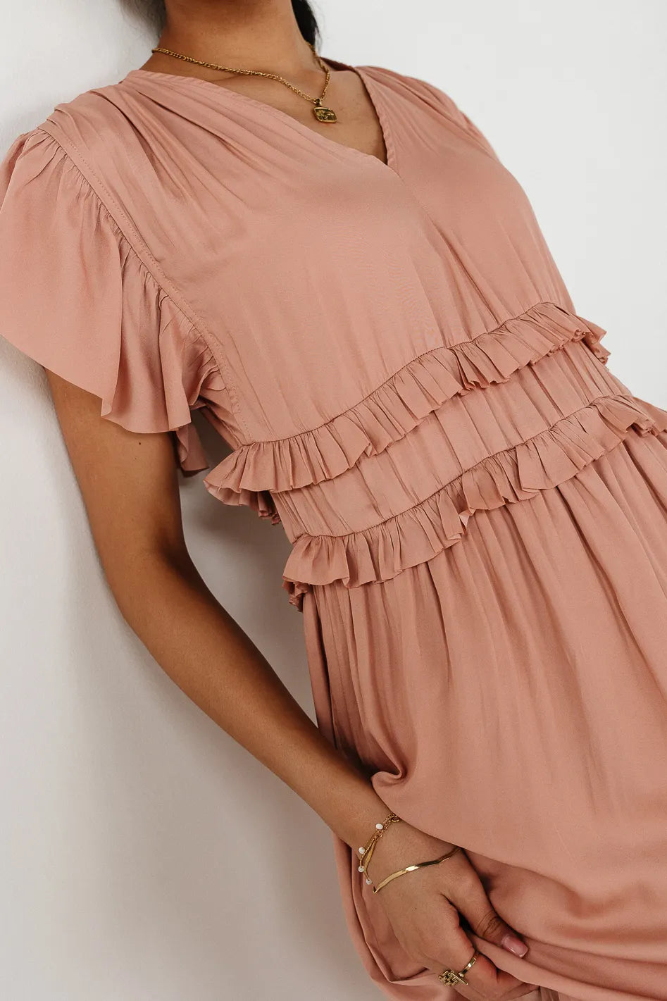  Willa Ruffle Dress in Blush - FINAL SALE、mySite、merchandisen