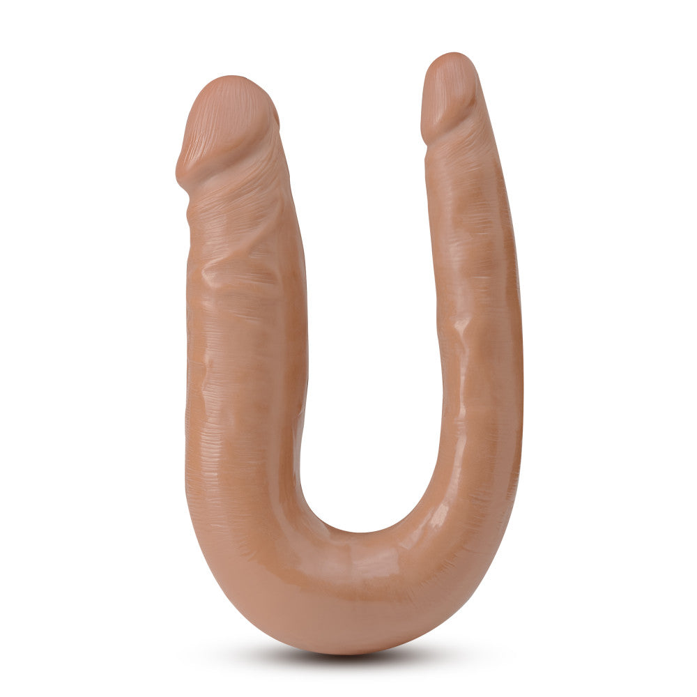 Dr. Skin By Blush® | Mini Double Dong Mocha 12.5-Inch Long Double Dildo、mySite、bottomscart