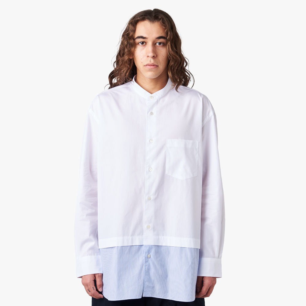  COMME des GARÇONS HOMME Panel Button Up Shirt / White、mySite、merchandisen