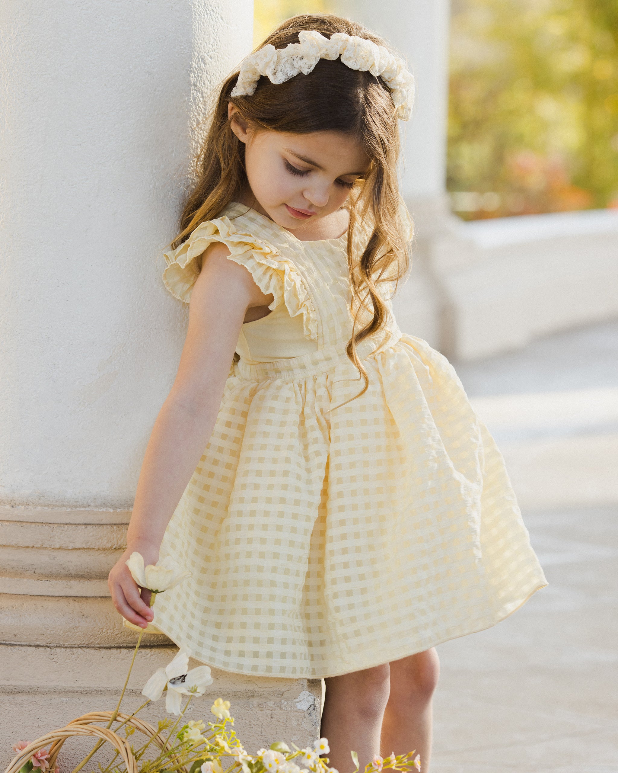  Provence Dress | Lemon Check、mySite、layawaytickets