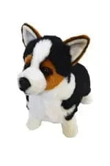 Tri-Color Plush Welsh Corgi Large Soft Cuddle Buddy、mySite、g9winljtr