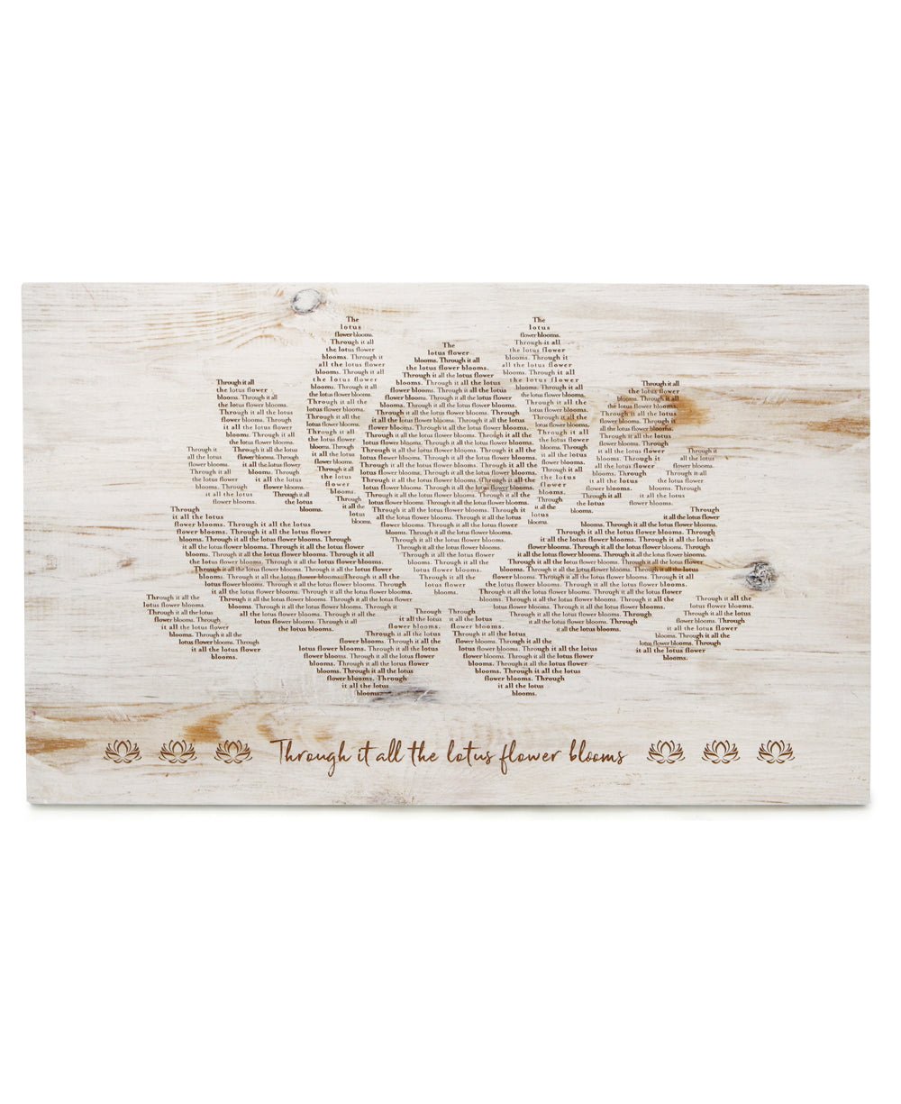 Imperfectly Perfect Through It All The Lotus Flower Blooms Wall Panel、mySite、topwebapps