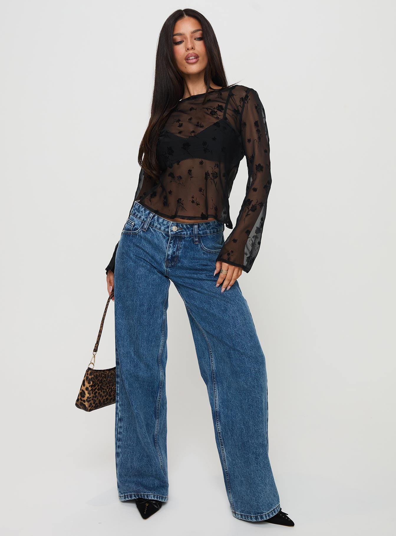 Broken Clocks Long Sleeve Top Black、mySite、solidvoid