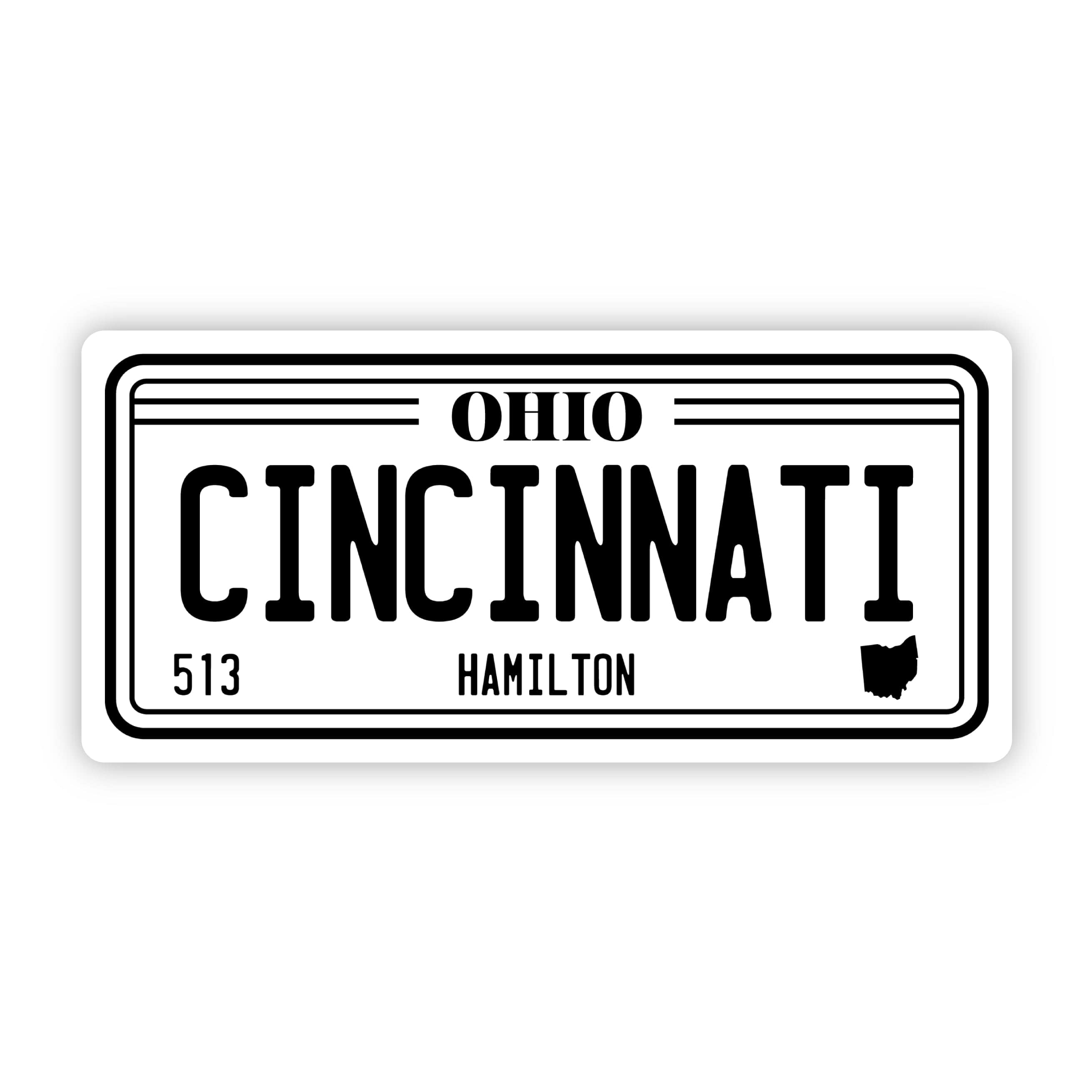  Cincinnati Ohio 513 License Plate Sticker、mySite、elrpsem3k
