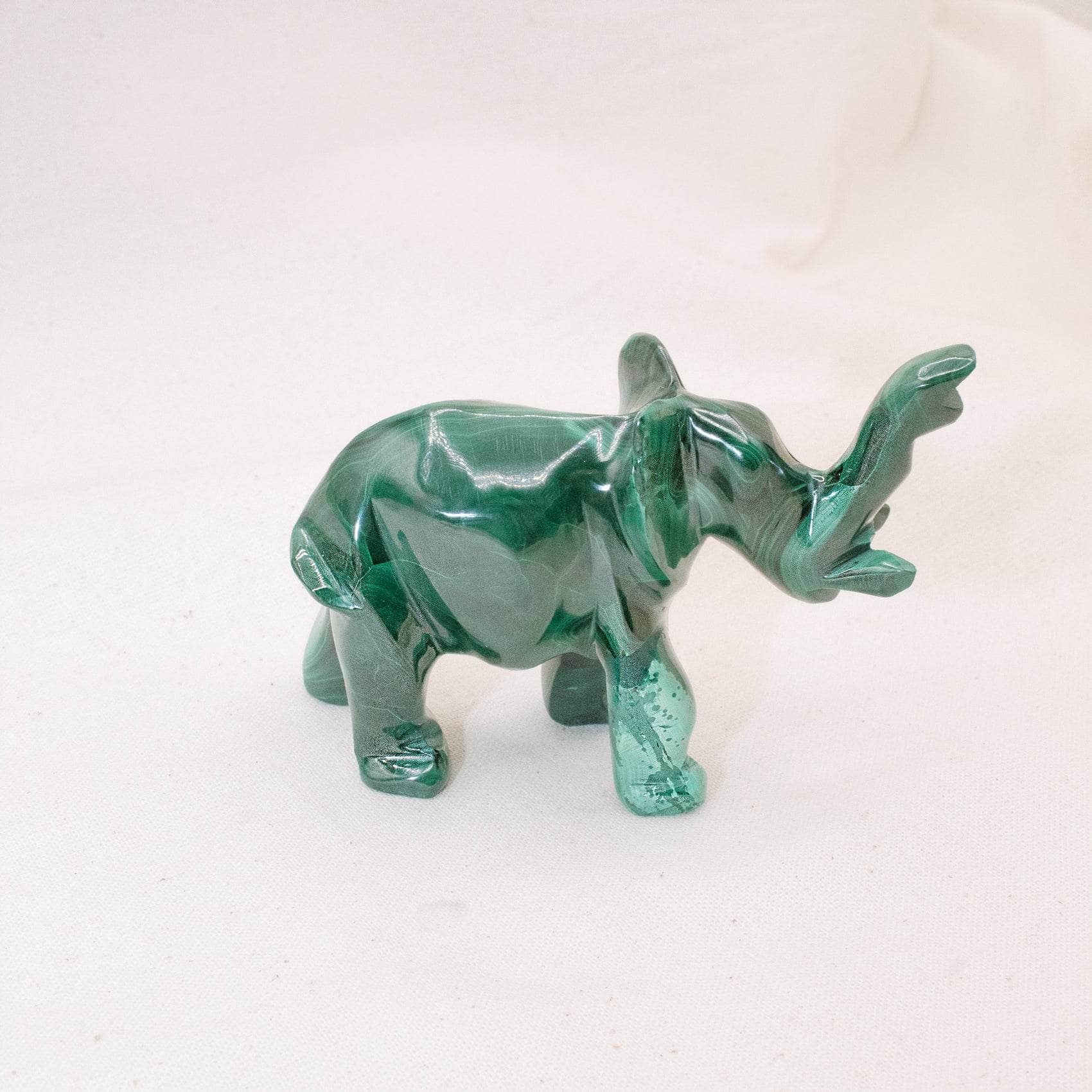 Genuine Malachite Elephants - Hand Carved - 1 of a Kind、mySite、hinf8tx79