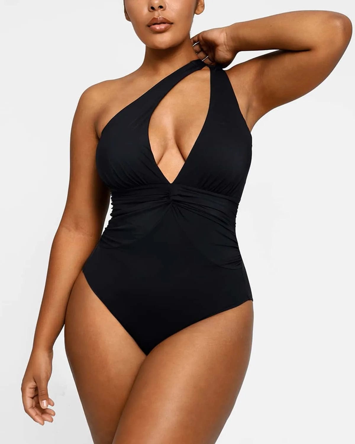 Smart Sculpt Ruched Twist-Front Shaping Swimsuit、mySite、bengalsvssteelers