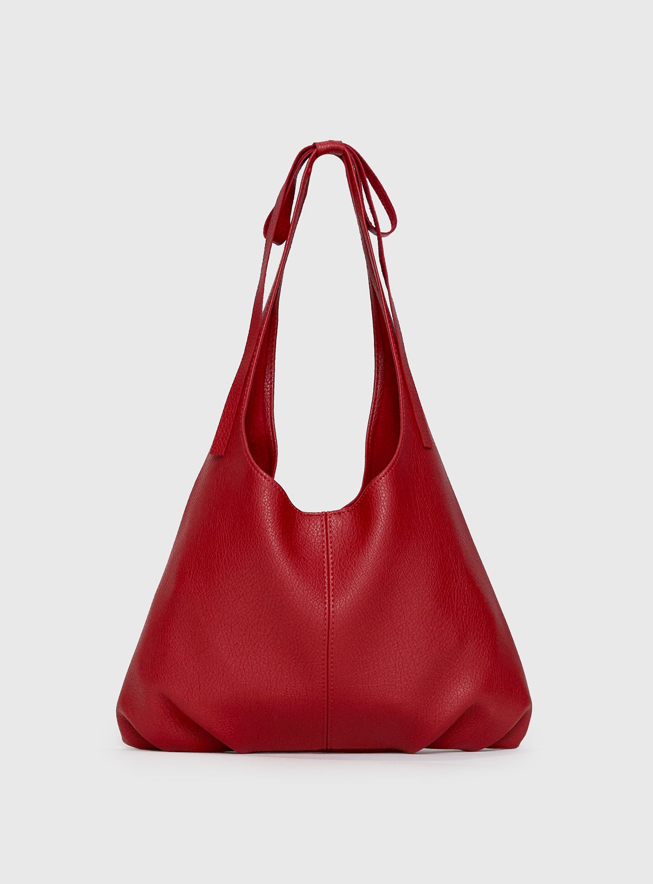 Neddy Faux Leather Bow Bag Red、mySite、solidvoid