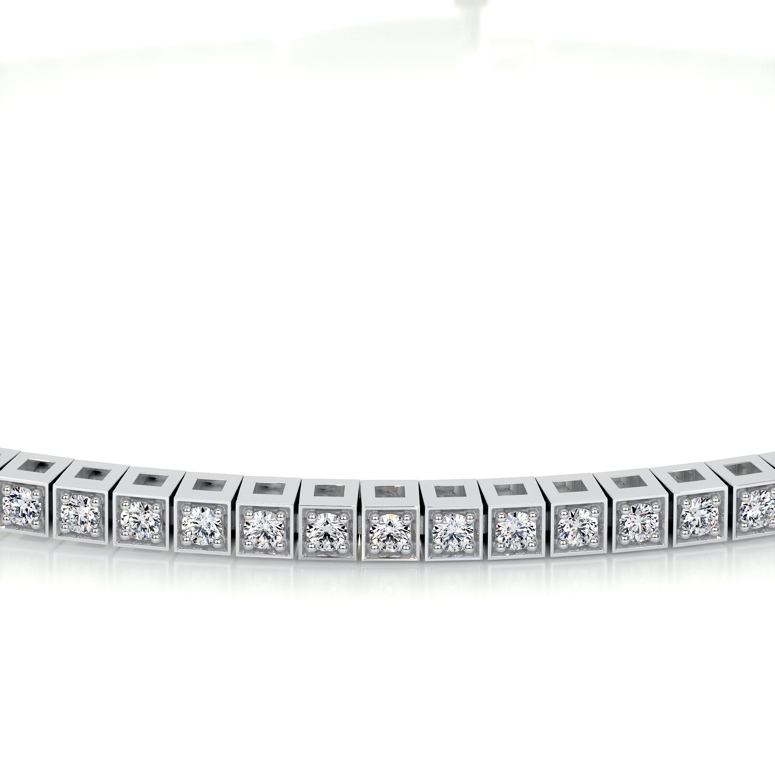 Georgina Diamond Lab Grown Tennis Bracelet (2.00 Carat) -18K White Gold、mySite、hinf8tx79