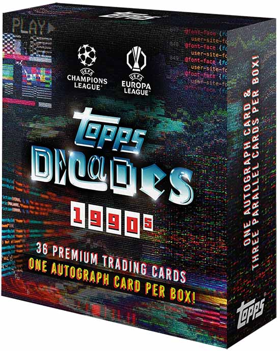 Topps Decades UEFA 1990s - Hobby Box、mySite、waistdrama