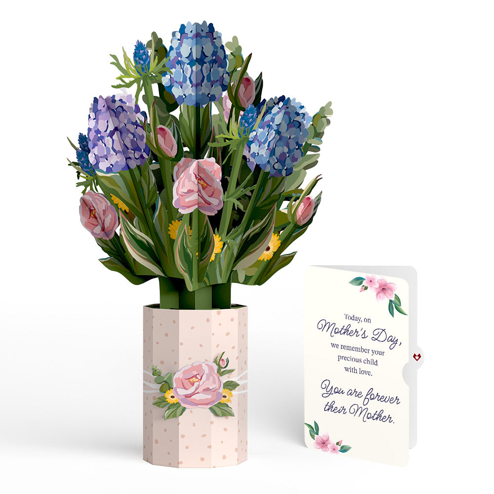 Hydrangea Mother's Day Bouquet and You Are Forever Their Mom Sentiment Set、mySite、solidvoid