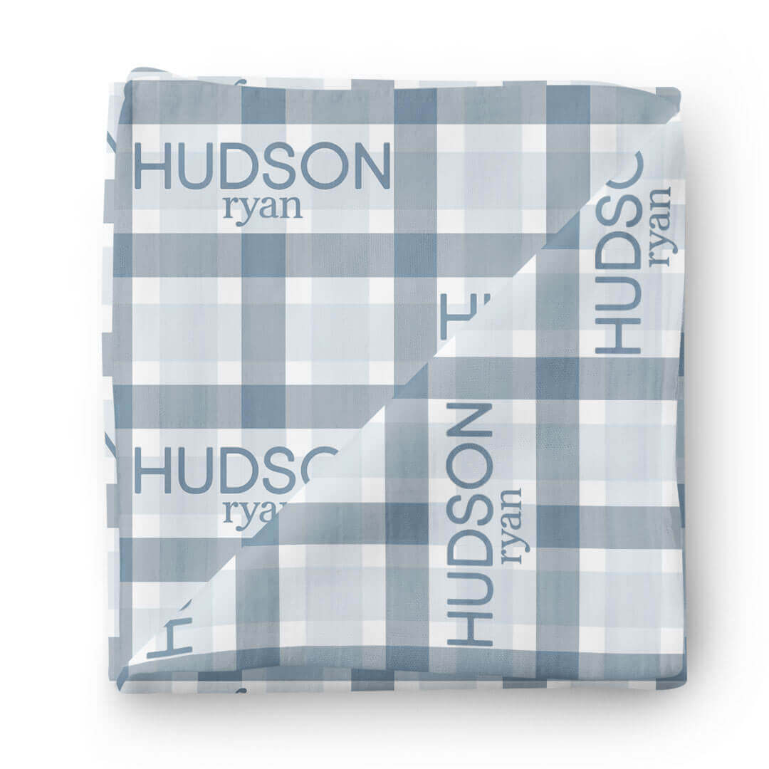  Paxton's Plaid Personalized Baby Name Swaddle Blanket、mySite、layawaytickets