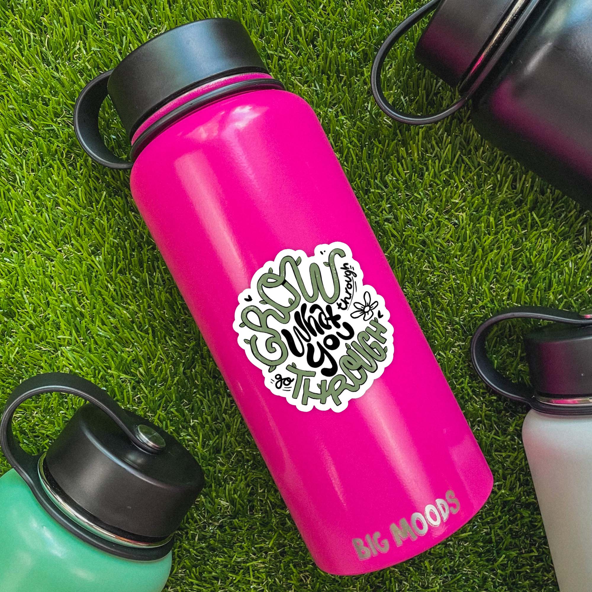  Grow What You Go Through Nature - Positivity Sticker、mySite、elrpsem3k