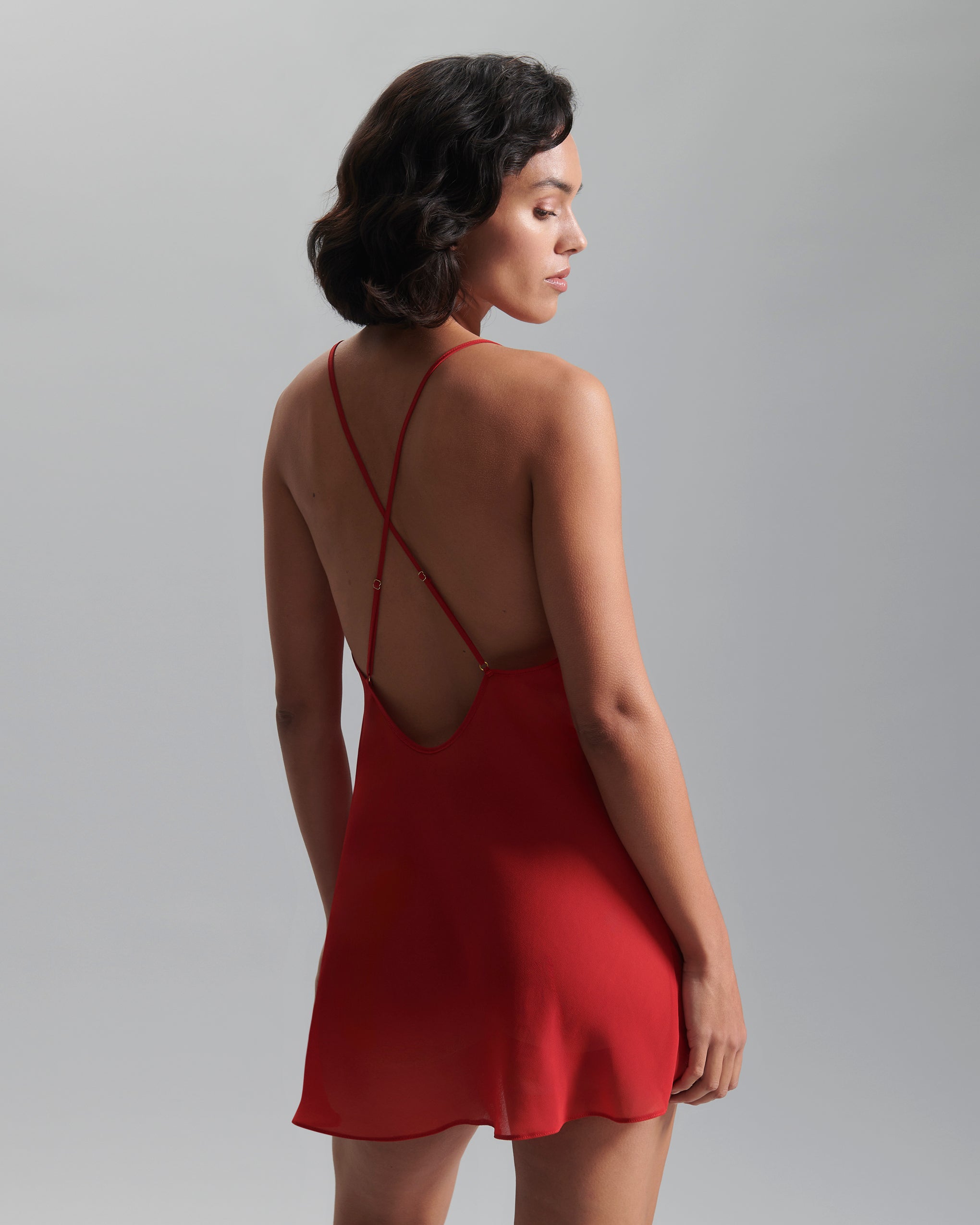 Rosalie Short Chemise Red、mySite、bengalsvssteelers