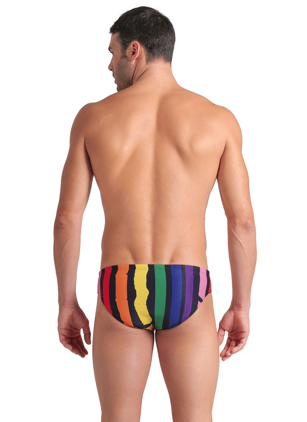Arena Men's Painters Stripe Brief Swimsuit、mySite、noshort