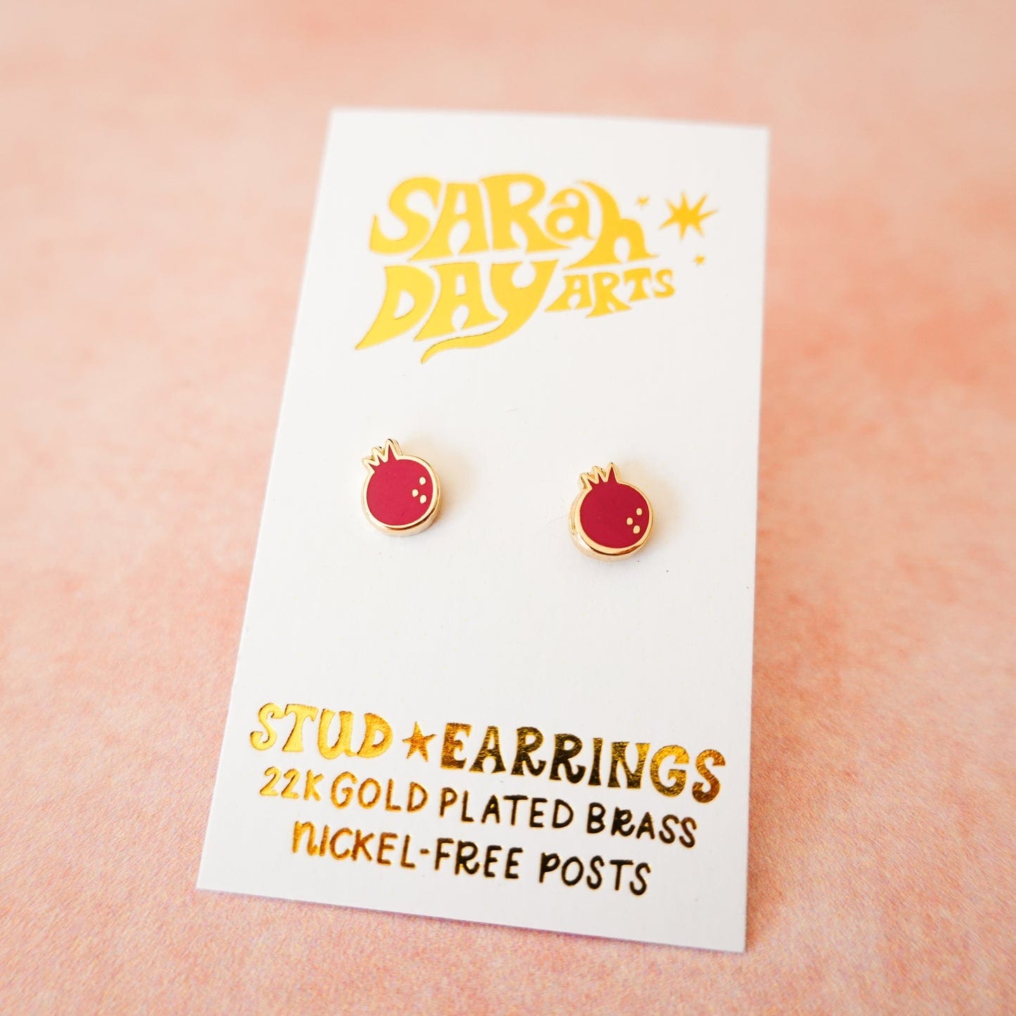 Pomegranate Stud Earrings、mySite、topwebapps