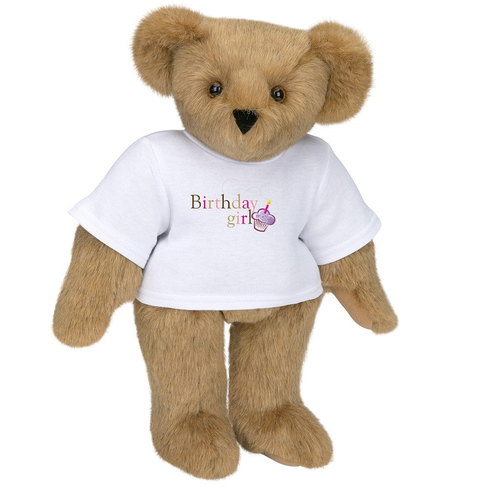 15 In. Birthday Girl T-Shirt Bear、mySite、g9winljtr