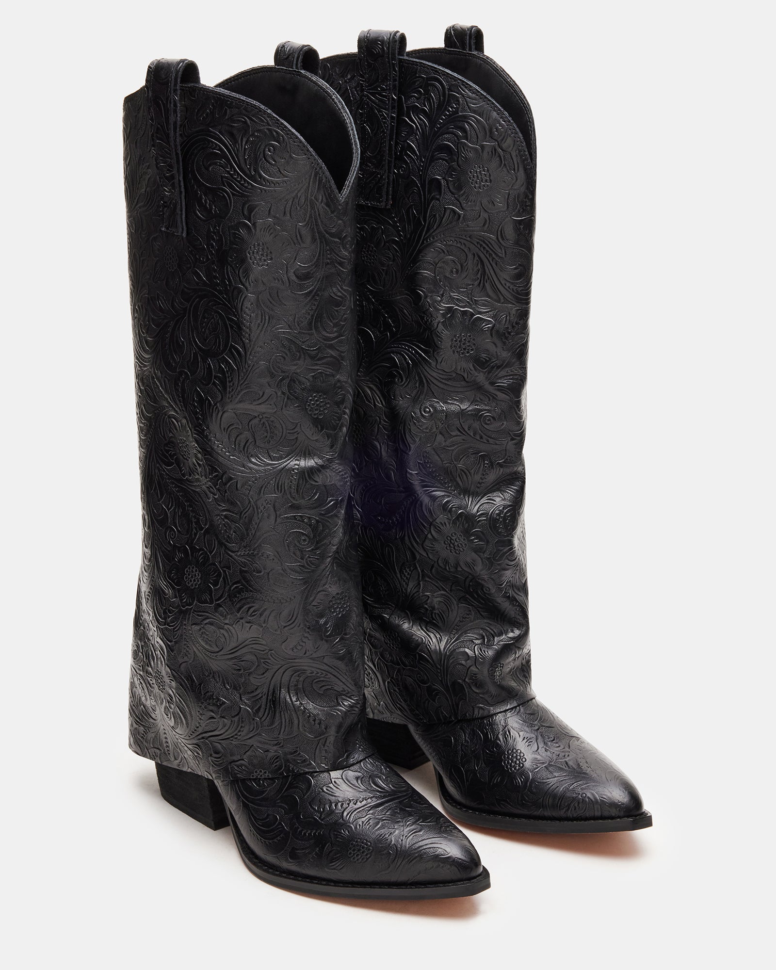 SORVINO EMBOSSED BLACK LEATHER、mySite、gtrtttuynbv