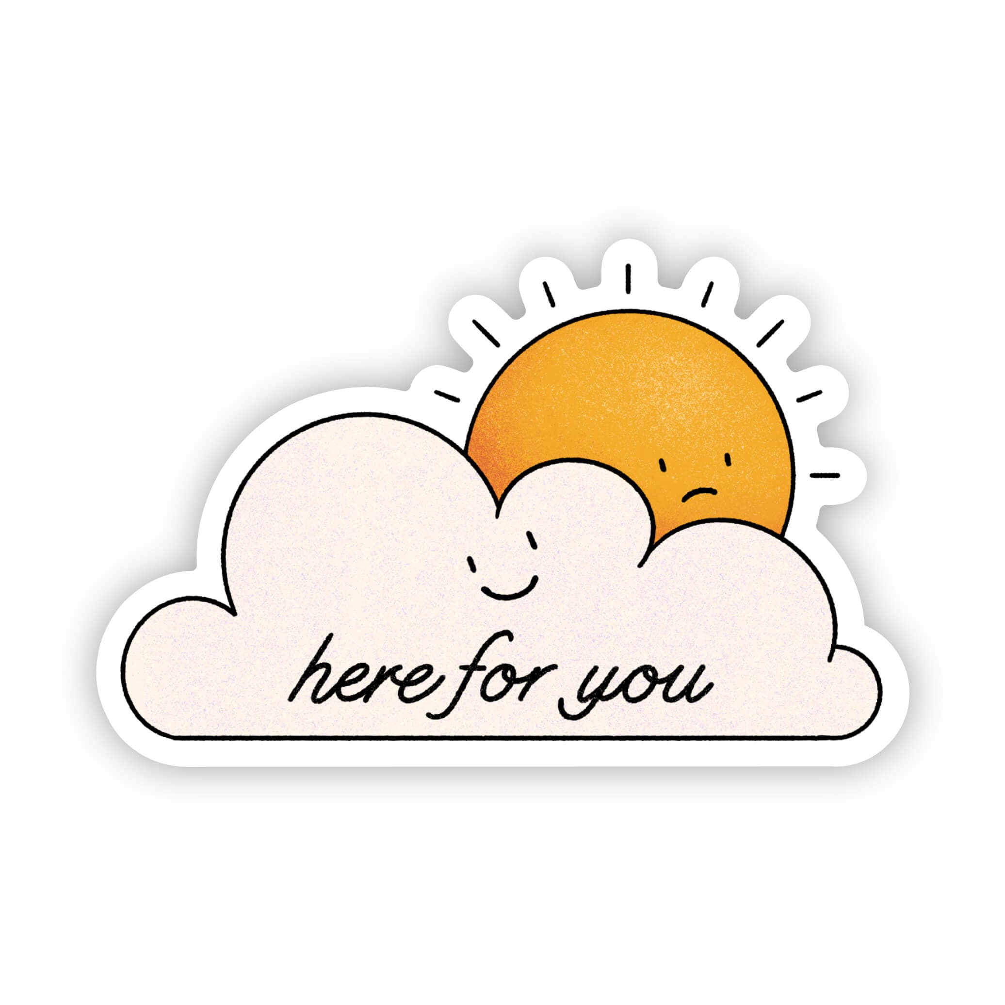  Here for you sticker - sun & clouds、mySite、elrpsem3k
