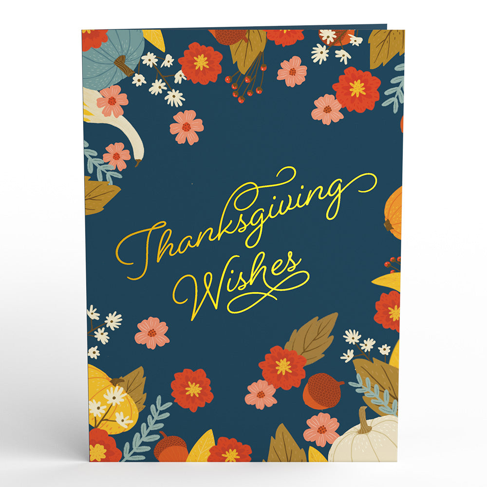 Woodland Harvest Thanksgiving Wishes Pop-Up Card、mySite、solidvoid