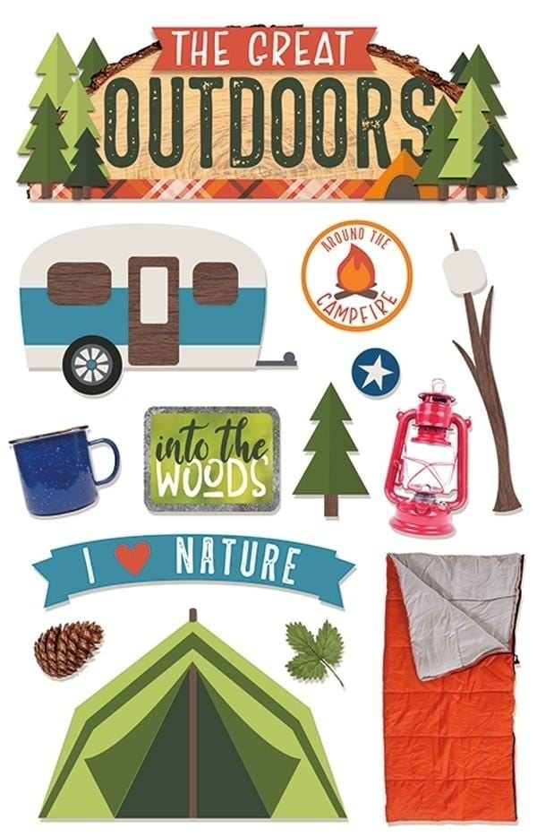  Scrapbook Stickers - 3D The Great Outdoors、mySite、ghnorth