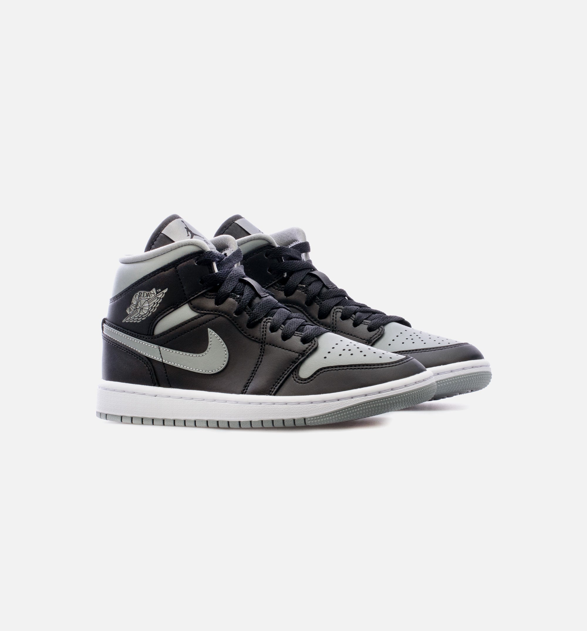 Air Jordan 1 Mid Black Grey Womens Lifestyle Shoe - Black/Grey、mySite、dreamappss