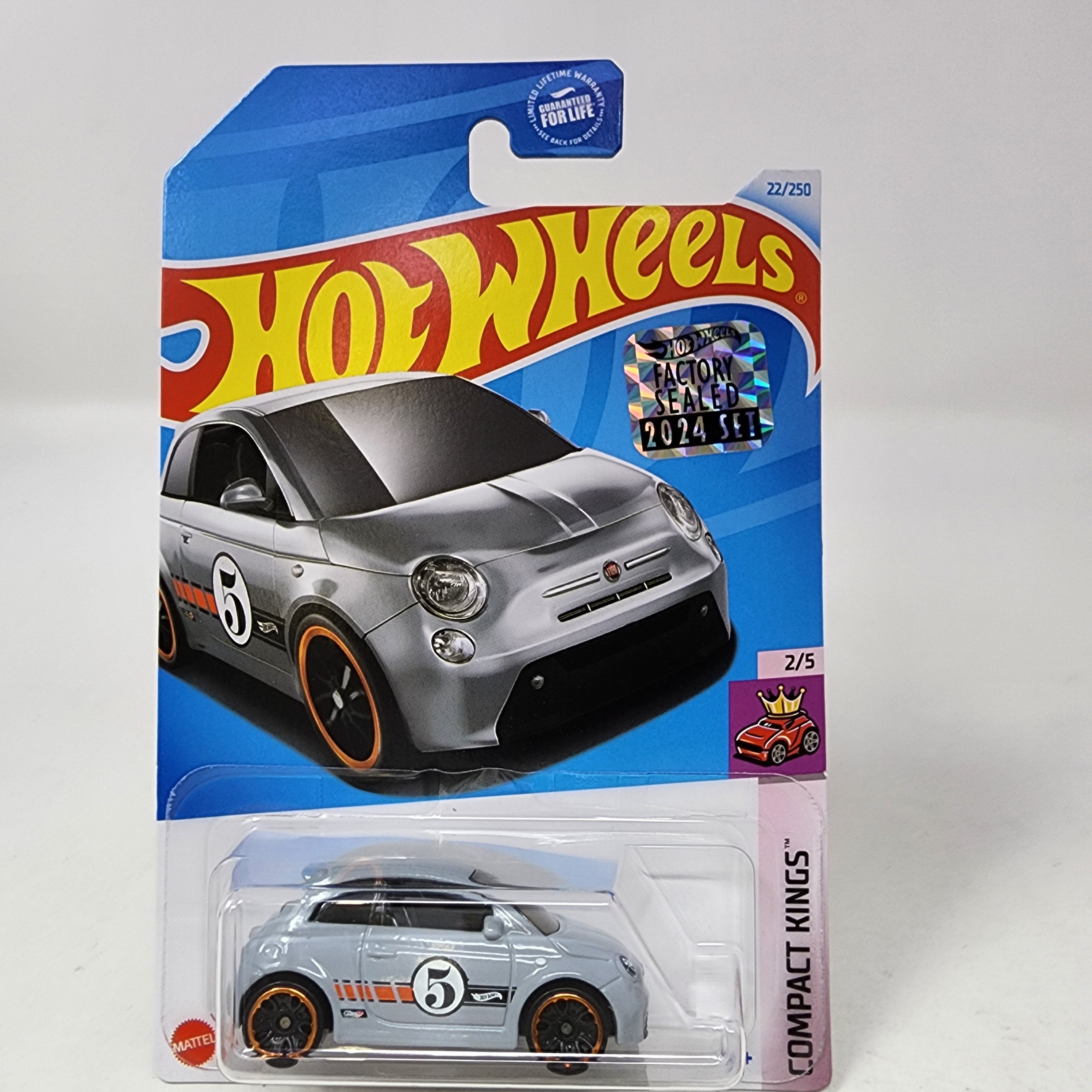 Fiat 500e #22 * Grey * 2024 Hot Wheels Basic w/ Factory Holo、mySite、hgirdovlk