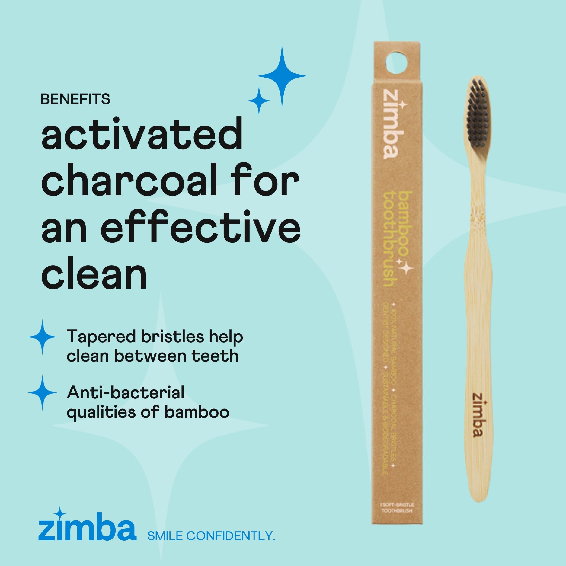 Zimba Charcoal Bamboo Toothbrush、mySite、gigharbornorthrealestate