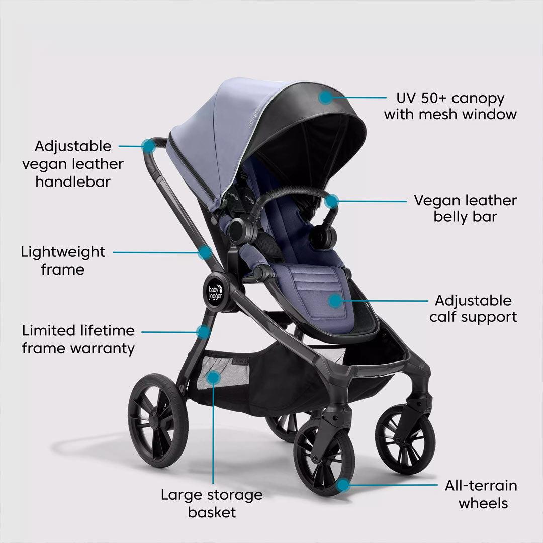  Baby Jogger City Sights Bundle - Stroller + Carrycot + Weather Shield + Belly Bar - Commuter、mySite、merchandisen