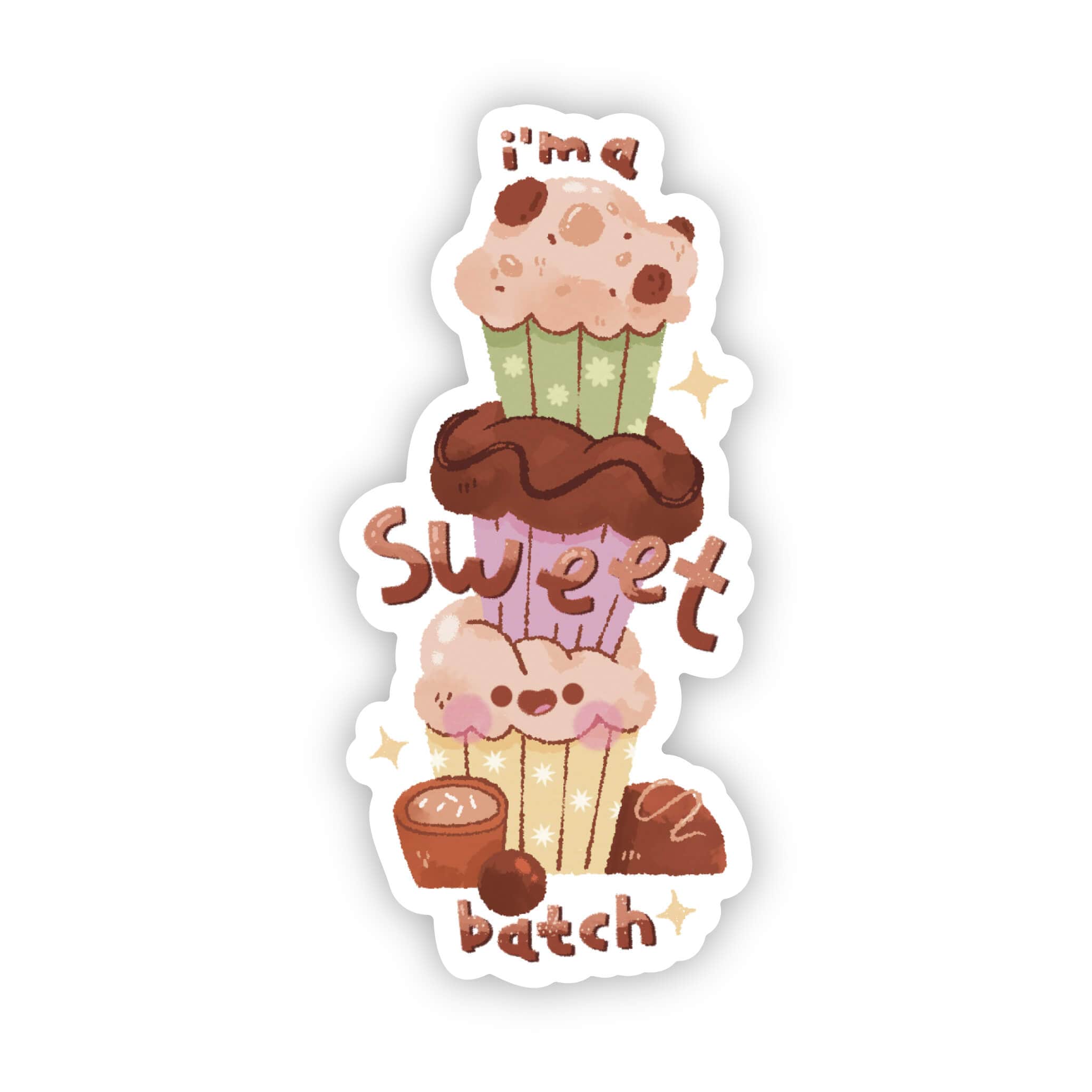  I'm a sweet batch muffin food pun sticker、mySite、elrpsem3k