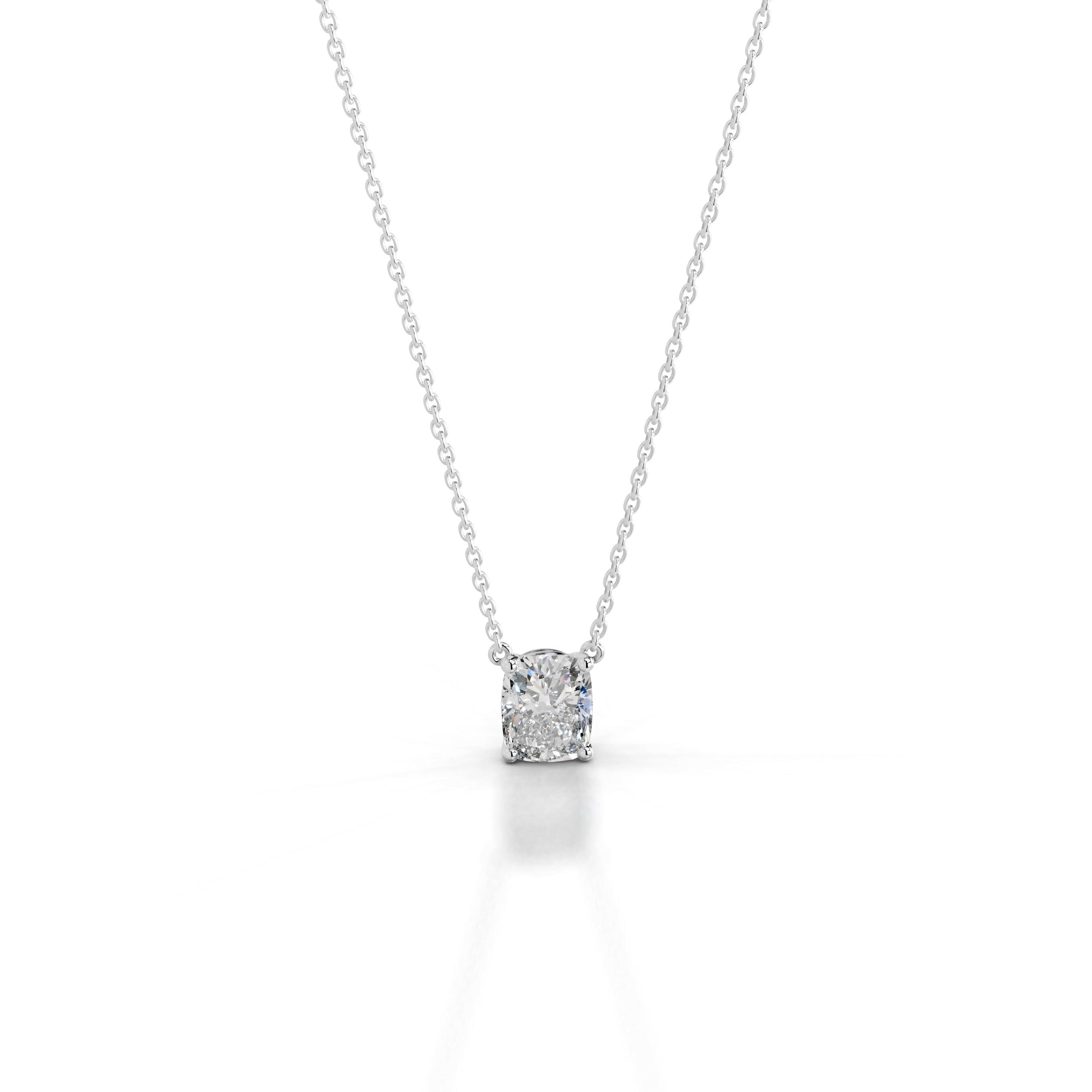 Mary Lab Grown Diamond Pendant - 18K White Gold、mySite、hinf8tx79