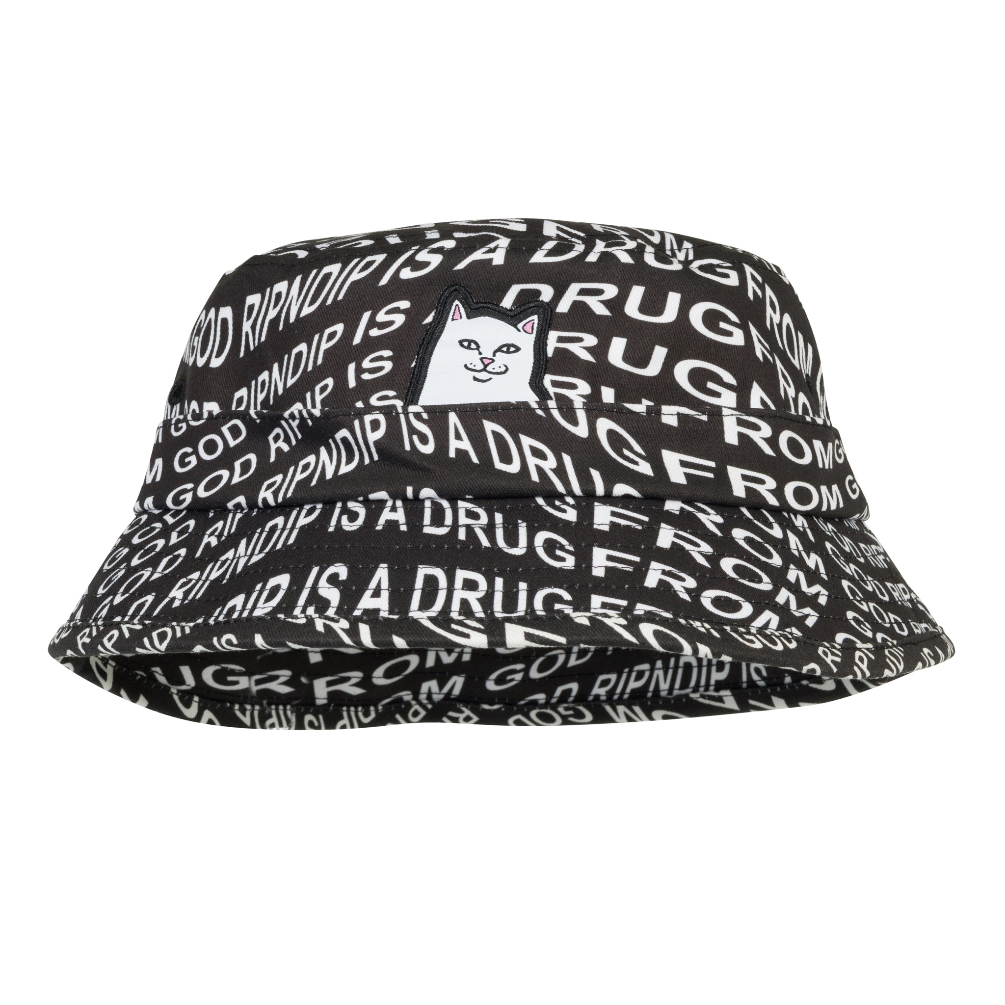  Drug From God Lord Nermal Bucket Hat (Black)、mySite、merchandisen