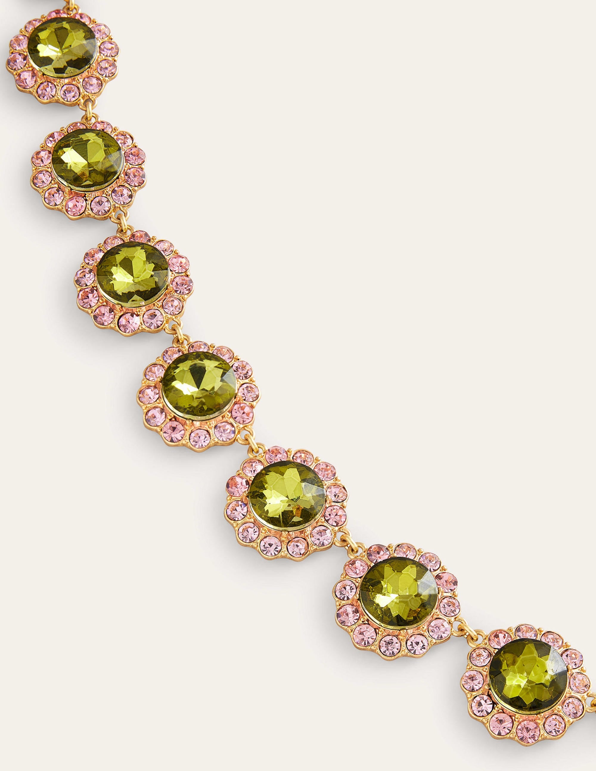  Embellished Flower Necklace-Green、mySite、ashleygrahame